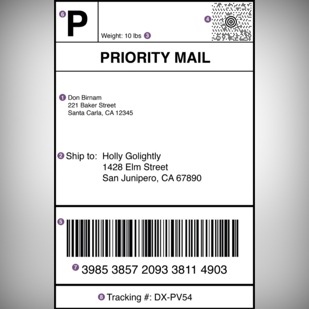 Additional Shipping Label